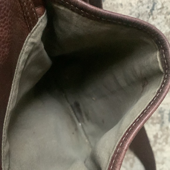 Fossil Leather Messenger Bag book bag school bag Back to school - Picture 10 of 10